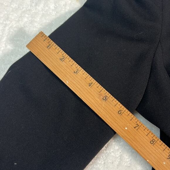 Vintage Gruppo Americano black wool blend black zip up collared fitted blazer 10 - Picture 11 of 12